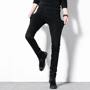 Warm world jeans, men's skinny leggings, spring pants, fall 2018, new trends, black, thin, casual feet
Warm world jeans, men's skinny leggings, spring pants, fall 2018, new trends, black, thin, casual feet