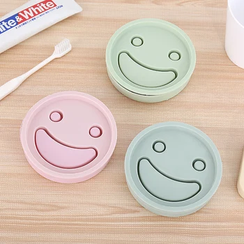 Cartoon smiley double drain soap box creative bathroom cute soap box round soap tray plastic soap box LO1015324
Cartoon smiley double drain soap box creative bathroom cute soap box round soap tray plastic soap box LO1015324