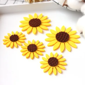 10pc 4/6/8cm Sunflower Felt Fabric Felt Pads Cloth Appliques Patches Wedding Party Scrapbooking Decoration Garment Ornament Craf
10pc 4/6/8cm Sunflower Felt Fabric Felt Pads Cloth Appliques Patches Wedding Party Scrapbooking Decoration Garment Ornament Craf