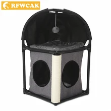 RFWCAK Cat Tree Domestic Delivery Cat Climb Frame Cat Furniture Scratchers Pet Tree House Pet Supplies