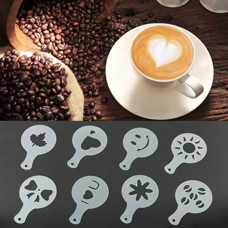 16Pcs Coffee Printing Flower Model Cafe Foam Spray Template Barista Stencils Coffee Decor Tools Cafe Accessories Kitchen Gadgets
16Pcs Coffee Printing Flower Model Cafe Foam Spray Template Barista Stencils Coffee Decor Tools Cafe Accessories Kitchen Gadgets