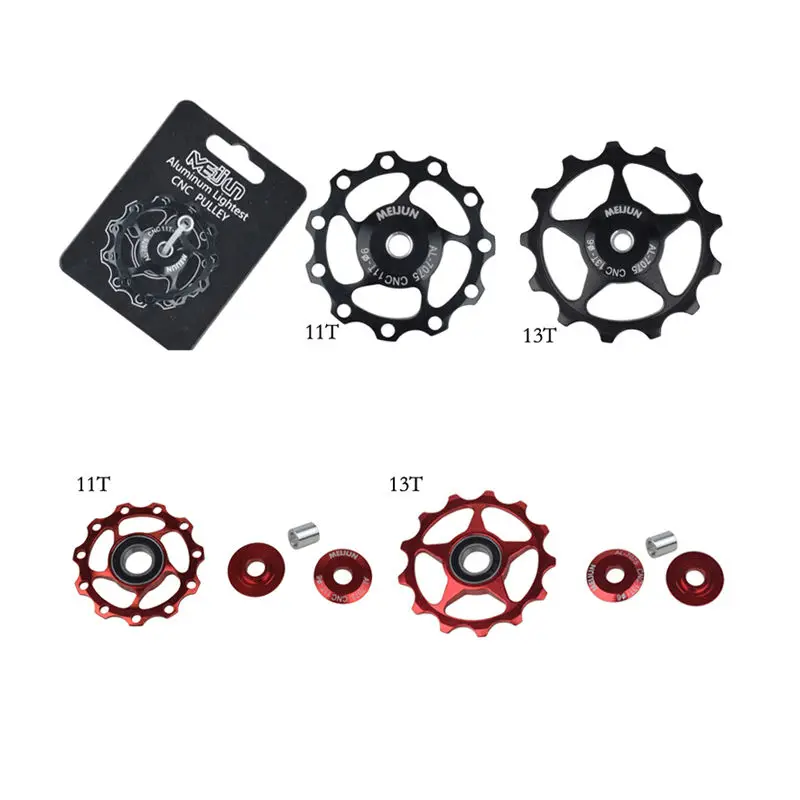 MEIJUN 11T 13T CNC Alloy MTB Mountain Bikes Road Bicycles Guide Rear Derailleur Roller Idler Pulley bearing Jockey Wheel Parts
MEIJUN 11T 13T CNC Alloy MTB Mountain Bikes Road Bicycles Guide Rear Derailleur Roller Idler Pulley bearing Jockey Wheel Parts