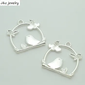 Wholesale 40pcs bright silver plated metal charms jewelry bird pendants supplies fits diy bracelets & necklace B34173
Wholesale 40pcs bright silver plated metal charms jewelry bird pendants supplies fits diy bracelets & necklace B34173