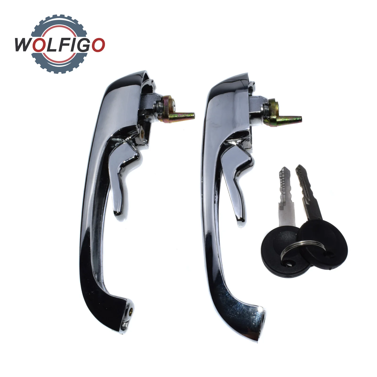WOLFIGO Left Right Outside Chrome Door Handles with Keys 211898205N for VW BUS TYPE 2 Transporter 1969-1979
WOLFIGO Left Right Outside Chrome Door Handles with Keys 211898205N for VW BUS TYPE 2 Transporter 1969-1979