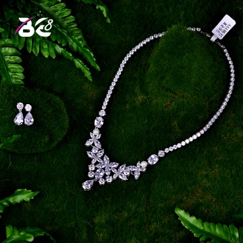 Be 8 New Fashion Romantic Design Jewelry AAA CZ Clear Necklace Earrings Wedding Bridal Jewelry Sets Dress Accessories S037
Be 8 New Fashion Romantic Design Jewelry AAA CZ Clear Necklace Earrings Wedding Bridal Jewelry Sets Dress Accessories S037