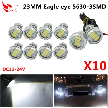 10pcs 23mm Eagle Eye 5630 3 SMD DRL LED Car Daytime Running Lights 12V White Waterproof Auto Fog Lamp Day Light Parking lights
10pcs 23mm Eagle Eye 5630 3 SMD DRL LED Car Daytime Running Lights 12V White Waterproof Auto Fog Lamp Day Light Parking lights