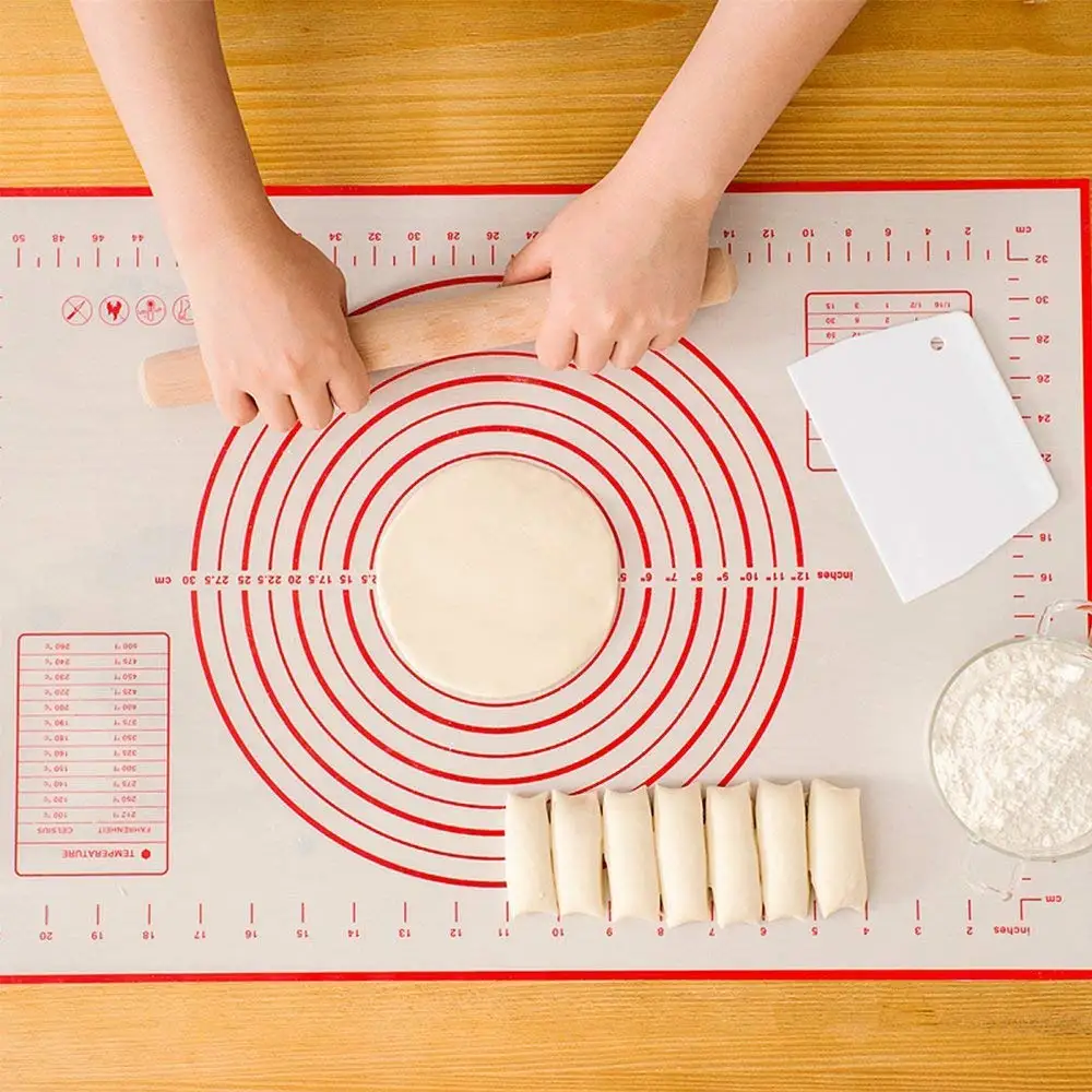 Silicone Baking Mat Pizza Dough Maker Pastry Kitchen Gadgets Cooking Tools Utensils Bakeware Kneading Accessories
Silicone Baking Mat Pizza Dough Maker Pastry Kitchen Gadgets Cooking Tools Utensils Bakeware Kneading Accessories