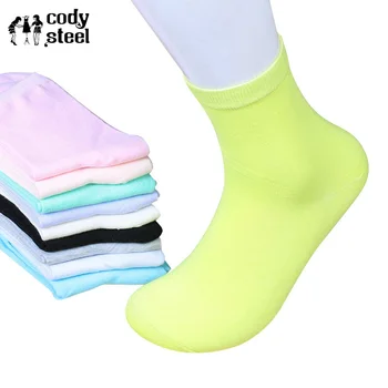 Cody Steel Woman's Socks Fashion Candy Color Ladies Socks All-Match In Tube Casual Warm Women Socks Cotton 3pairs/lot
Cody Steel Woman's Socks Fashion Candy Color Ladies Socks All-Match In Tube Casual Warm Women Socks Cotton 3pairs/lot