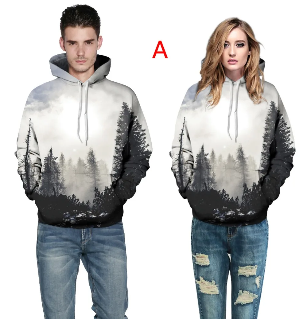 Sudaderas con capucha de bosque 3D (10)