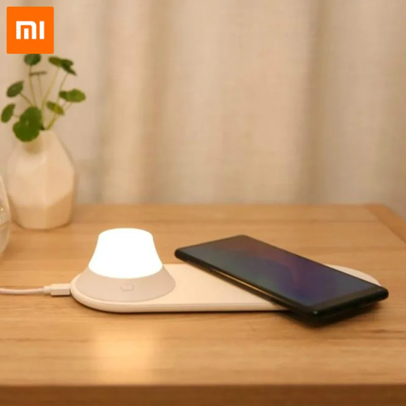 Xiaomi Yeelight Wireless Charger Pad with LED Night Light Lamp Magnetic Attraction Fast Charging for iPhone 8 Samsung Huawei
Xiaomi Yeelight Wireless Charger Pad with LED Night Light Lamp Magnetic Attraction Fast Charging for iPhone 8 Samsung Huawei