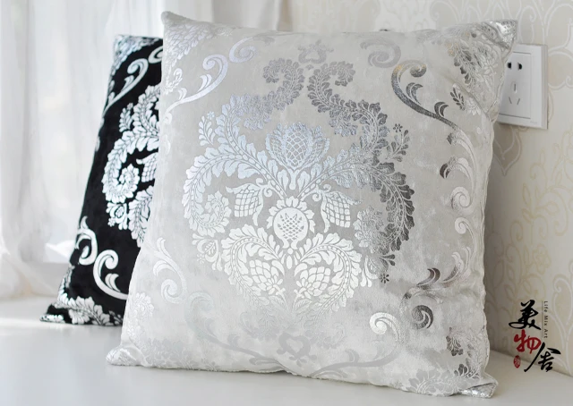Freeshipping Silver Embroidery Customized Pillow Case Wedding Room Sofa Chair Bedding Hotel Decorative Cushion Cover Pillowslip
Freeshipping Silver Embroidery Customized Pillow Case Wedding Room Sofa Chair Bedding Hotel Decorative Cushion Cover Pillowslip