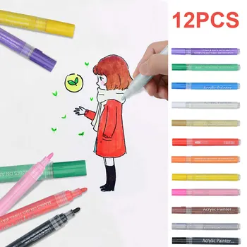 12 Pens & 1 Paint Book Kid Drawing Craft Paint Pens for Rocks Wood Glass Painting Kindergarten Teaching Aids
12 Pens & 1 Paint Book Kid Drawing Craft Paint Pens for Rocks Wood Glass Painting Kindergarten Teaching Aids
