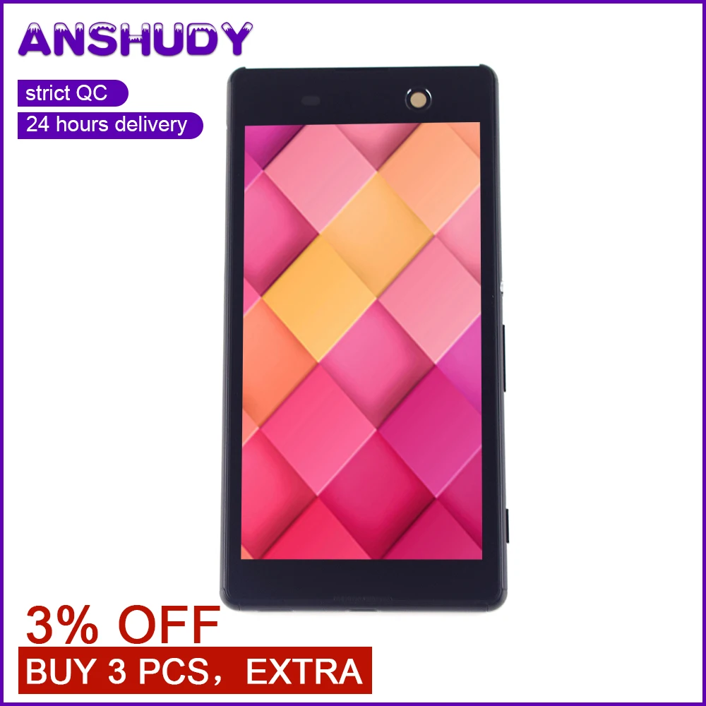 For Sony Xperia M5 LCD Display Frame Touch Screen Digitizer Sensor Glass Assembly For Sony M5 Display Screen E5603 E5606 E5653
For Sony Xperia M5 LCD Display Frame Touch Screen Digitizer Sensor Glass Assembly For Sony M5 Display Screen E5603 E5606 E5653
