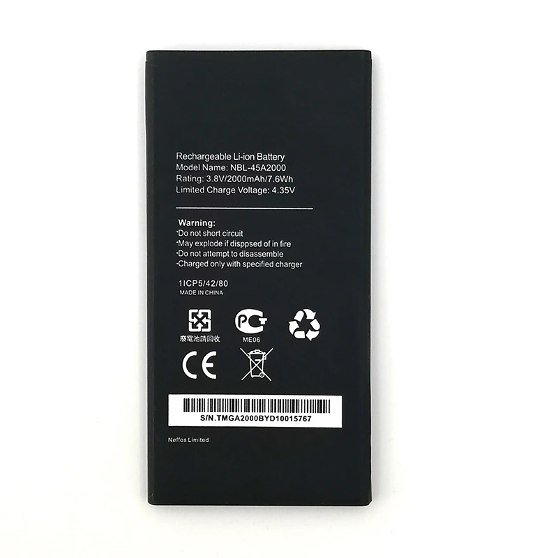 Original NBL-45A2000 2000mAh New Battery For neffos C5L TP601A B C E CellPhone High quality Battery Raplacement
Original NBL-45A2000 2000mAh New Battery For neffos C5L TP601A B C E CellPhone High quality Battery Raplacement