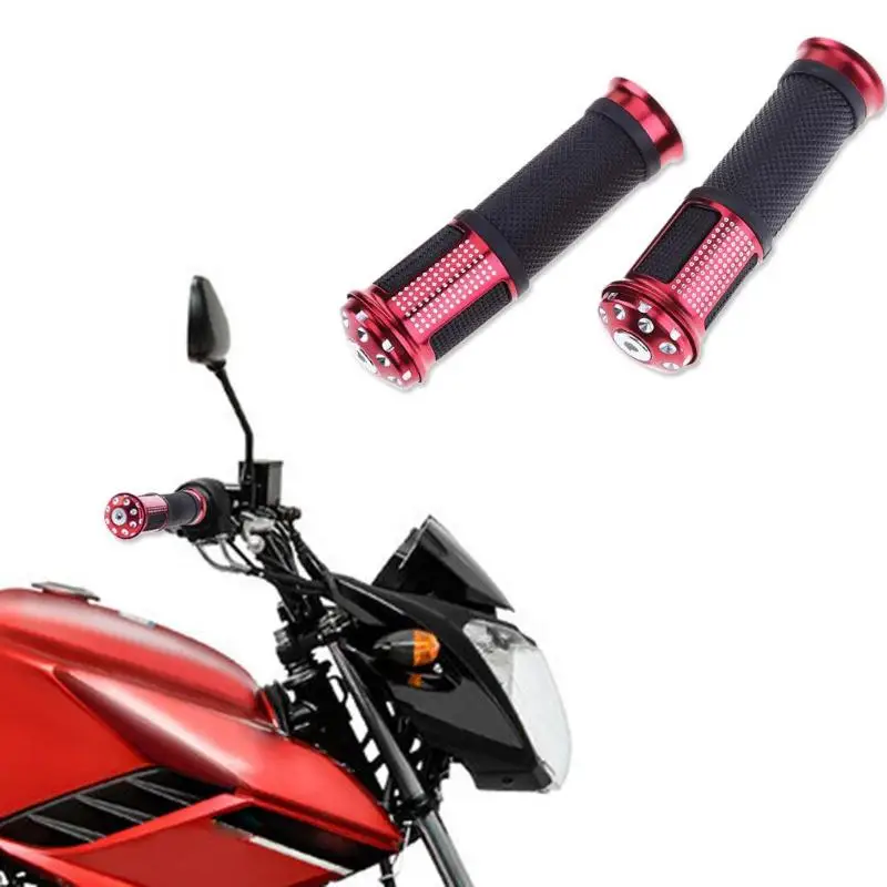 Motorcycle Handle Grips 2pcs Aluminium Alloy Non-slip Handlebar 3 Colors Motorcycle ATV Anti Slip Handle Hand Bar Ends
Motorcycle Handle Grips 2pcs Aluminium Alloy Non-slip Handlebar 3 Colors Motorcycle ATV Anti Slip Handle Hand Bar Ends