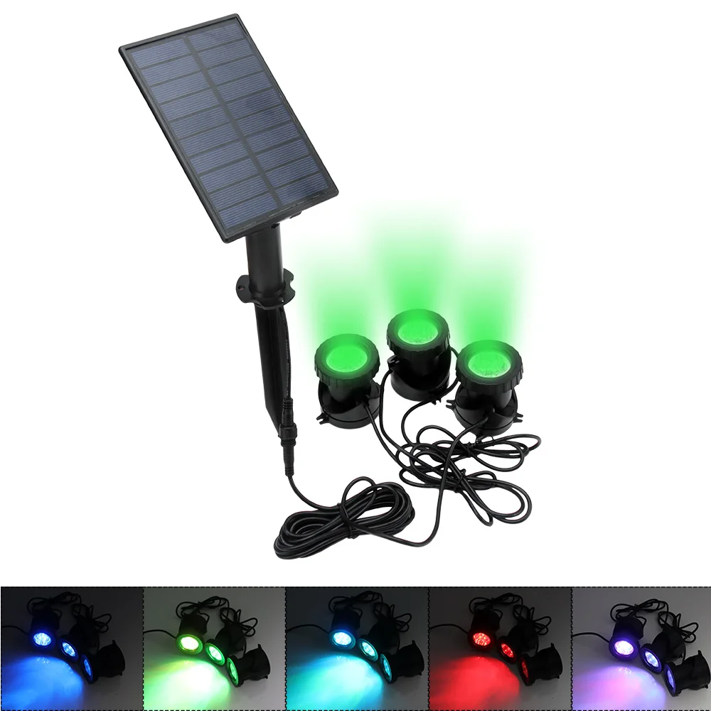 BORUiT 6 RGB LEDs Solar Lamps 3 Landscape Spotlight Underwater Pool Pond Projection Light Outdoor Garden Lighting
BORUiT 6 RGB LEDs Solar Lamps 3 Landscape Spotlight Underwater Pool Pond Projection Light Outdoor Garden Lighting