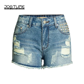 Hot Summer Ripped Jeans Shorts for Women Sexy Rivet Frayed Cutoff Plus Size Denim Shorts Skinny Feminino Cotton High Quality
Hot Summer Ripped Jeans Shorts for Women Sexy Rivet Frayed Cutoff Plus Size Denim Shorts Skinny Feminino Cotton High Quality