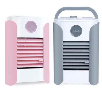 USB Portable Mini Rechargable Air Conditioner With Handle Cooling Air Cooler Fan Humidifier Moist Low Noise Purifies Conditioner
USB Portable Mini Rechargable Air Conditioner With Handle Cooling Air Cooler Fan Humidifier Moist Low Noise Purifies Conditioner