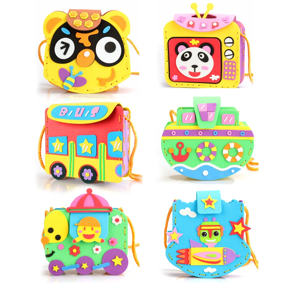 6sets/ lot Cartoon Crossbody Bag DIY Applique Bag Children Handmade Non-woven Cloth Animal Flower Bag Craft Art Craft Gift
6sets/ lot Cartoon Crossbody Bag DIY Applique Bag Children Handmade Non-woven Cloth Animal Flower Bag Craft Art Craft Gift