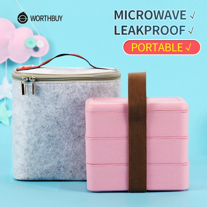 WORTHBUY Japanese Microwave Lunch Box For Kids Portable Leakproof School Bento Box Wheat Straw Children Food Container Box
WORTHBUY Japanese Microwave Lunch Box For Kids Portable Leakproof School Bento Box Wheat Straw Children Food Container Box