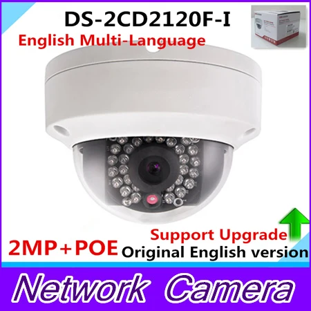 Original English Version DS-2CD2120F-I Mini Dome Camera Full HD 2MP 2.8mm Support POE &TF Card Slot IP Network CCTV Camera
Original English Version DS-2CD2120F-I Mini Dome Camera Full HD 2MP 2.8mm Support POE &TF Card Slot IP Network CCTV Camera