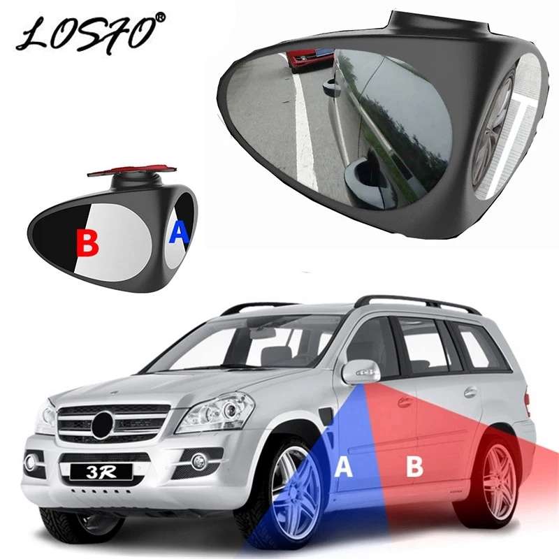 LOSFO Car 360 degree wide-angle rearview mirror convex safety driving magnifying mirror Vehicle Blind Spot Small Round Mirror
LOSFO Car 360 degree wide-angle rearview mirror convex safety driving magnifying mirror Vehicle Blind Spot Small Round Mirror