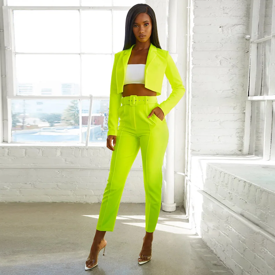 Womens Streetwear 2 Piece Set Midriff Long Sleeve Blazer Top & Elegant Pencil Pants Suit Set Tracksuit Women
Womens Streetwear 2 Piece Set Midriff Long Sleeve Blazer Top & Elegant Pencil Pants Suit Set Tracksuit Women