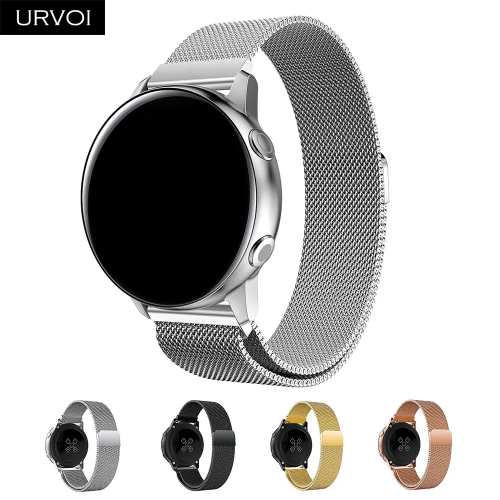 URVOI Milanese loop band for Galaxy Watch Active strap stainless steel Magnetic buckle high quality durable wrist 42 46mm
URVOI Milanese loop band for Galaxy Watch Active strap stainless steel Magnetic buckle high quality durable wrist 42 46mm