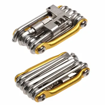 New 11 in 1 Folding Bicycle Tire Repair Kits Tool Multitool Bicycle Wrench Screwdriver Chain Cutter Cycling Tools
New 11 in 1 Folding Bicycle Tire Repair Kits Tool Multitool Bicycle Wrench Screwdriver Chain Cutter Cycling Tools
