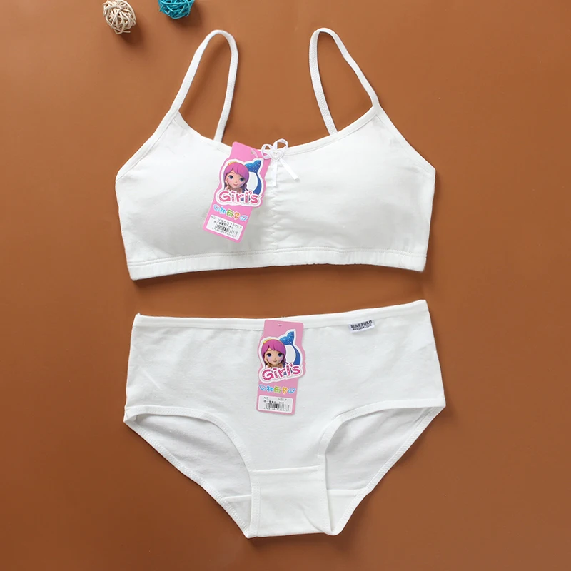 Girls Puberty Bra Brassiere For Teenagers Top For Children Panties Set Little Girl's teens Big Cotton/Spandex Hipster 1 Set
Girls Puberty Bra Brassiere For Teenagers Top For Children Panties Set Little Girl's teens Big Cotton/Spandex Hipster 1 Set