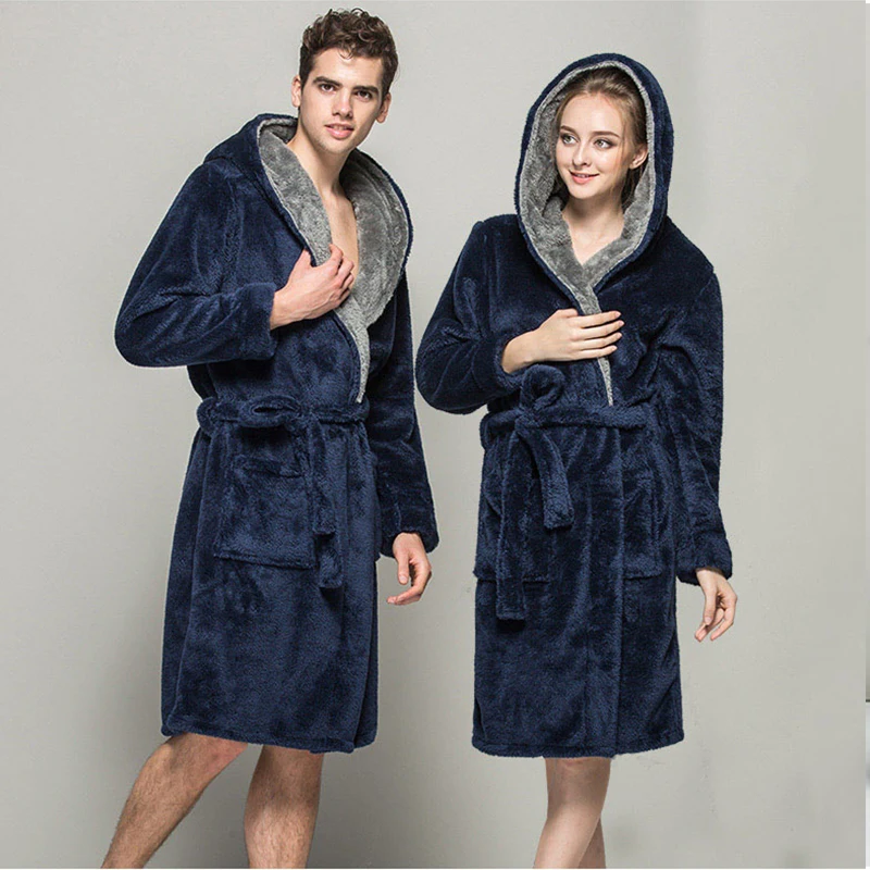 Winter Lovers Soft Women Bathrobe 2018 With Hood Belt Flannel Nightgown Robes Men's Homewear Warm Bath Robes Dressing Gown
Winter Lovers Soft Women Bathrobe 2018 With Hood Belt Flannel Nightgown Robes Men's Homewear Warm Bath Robes Dressing Gown