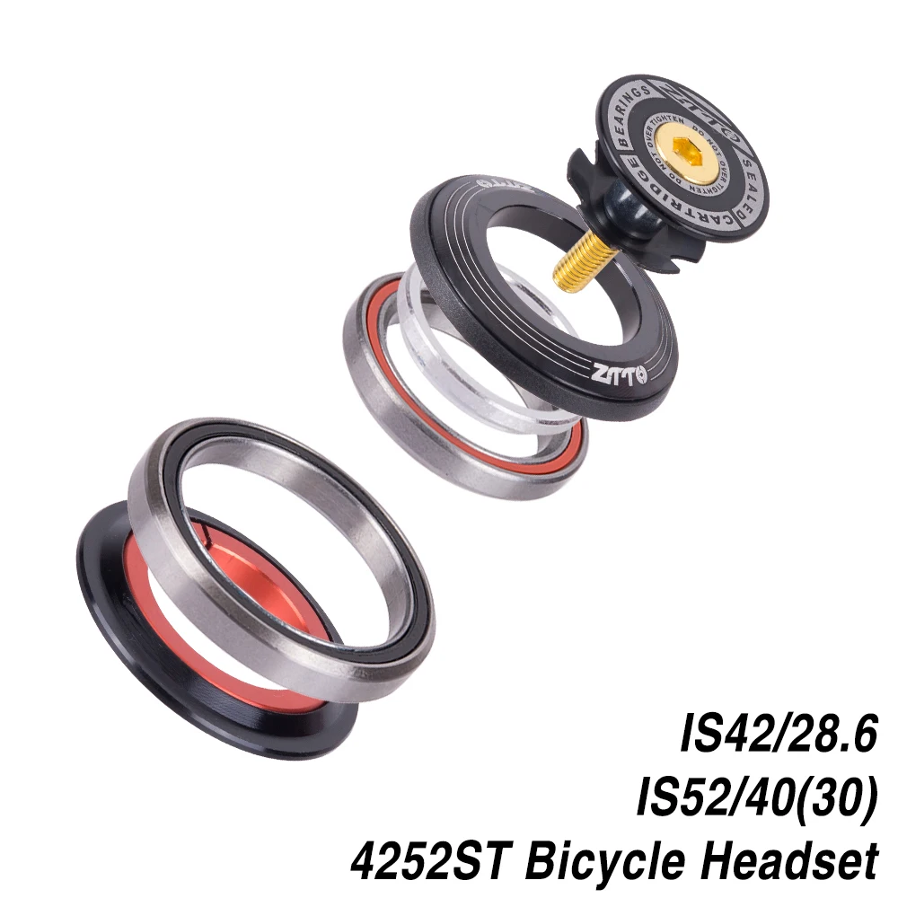 Bicycle Bearing Headset 42mm 52mm 4252ST CNC 1 1/8"-1 1/2" Tapered Tube fork Straight IS42 IS52 Head Tube Set
Bicycle Bearing Headset 42mm 52mm 4252ST CNC 1 1/8"-1 1/2" Tapered Tube fork Straight IS42 IS52 Head Tube Set