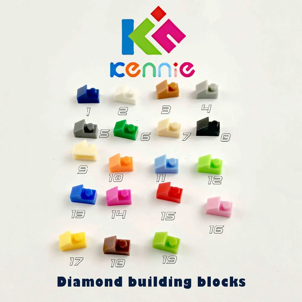 5400pcs/lot Kennie mini NO.92946 Bulk color Parts bulk ROOF TILE 1X2 45 W 1/3 PLATE Diamond building blocks Parts DIY toys
5400pcs/lot Kennie mini NO.92946 Bulk color Parts bulk ROOF TILE 1X2 45 W 1/3 PLATE Diamond building blocks Parts DIY toys