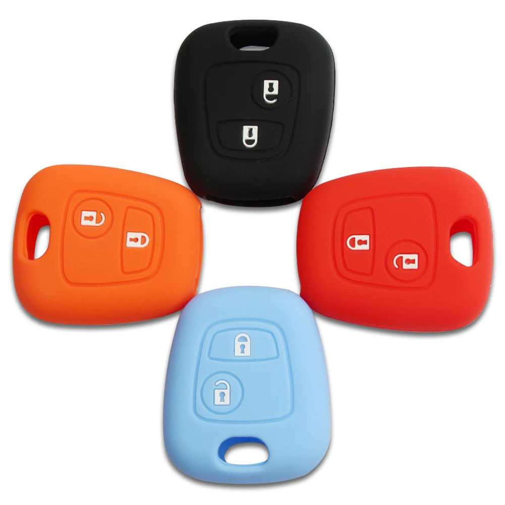 2 Buttons Silicone car Key Cover Case For Citroen c4 c5 Berlingo Picasso Xsara Picasso Aygo for Peugeot 206 207 307 107 406 408
2 Buttons Silicone car Key Cover Case For Citroen c4 c5 Berlingo Picasso Xsara Picasso Aygo for Peugeot 206 207 307 107 406 408