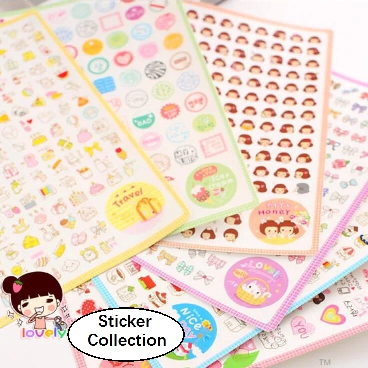 46Pcs//Pack Paper Stickers Decorative Travel Scrapbooking Seal Sticker Prevalent