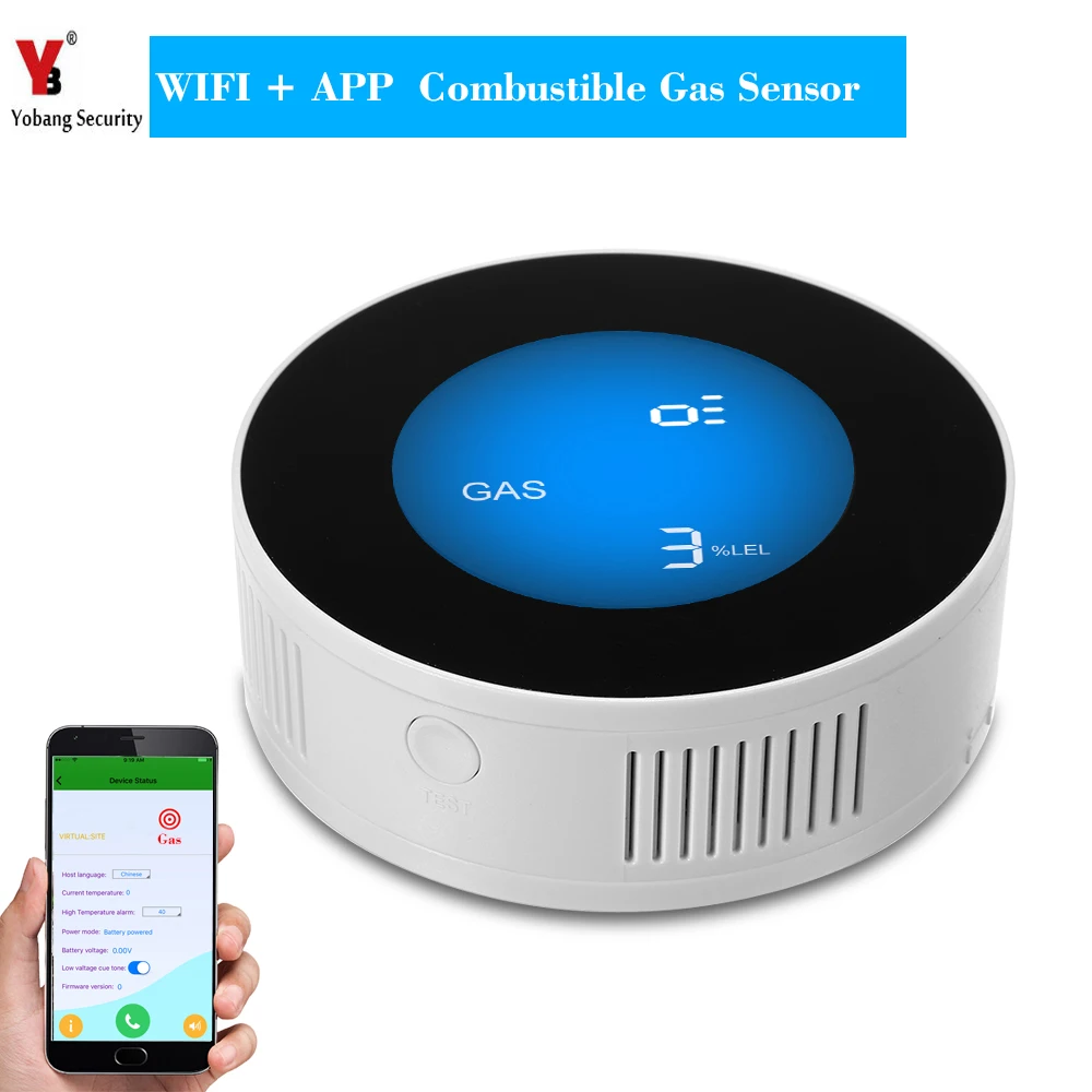 independence Wireless WIFI Gas Detector Household Combustible Gas Leak Detector with Sound Alarm LCD Display APP Control
independence Wireless WIFI Gas Detector Household Combustible Gas Leak Detector with Sound Alarm LCD Display APP Control