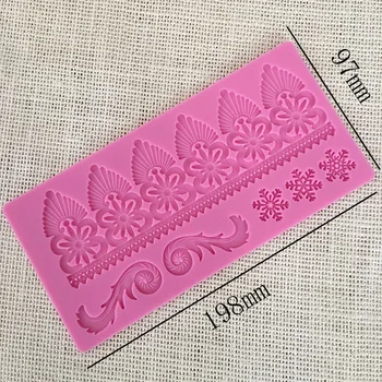 New Linen Lace Fondant Silicone Mould Cake around edge decoration tool Wedding Embossed Printed Lace Mould
New Linen Lace Fondant Silicone Mould Cake around edge decoration tool Wedding Embossed Printed Lace Mould