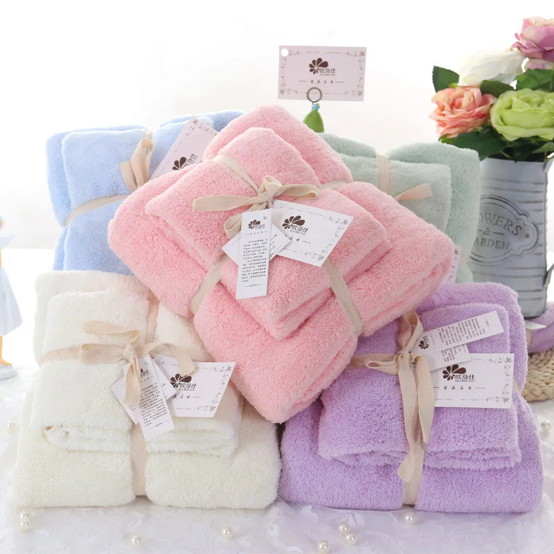 Adult Encryption Coral Velvet Towel Bath Towel Set of Two Soft Comfortable Strong Absorbent Bathroom Towel Beach Towel Set
Adult Encryption Coral Velvet Towel Bath Towel Set of Two Soft Comfortable Strong Absorbent Bathroom Towel Beach Towel Set
