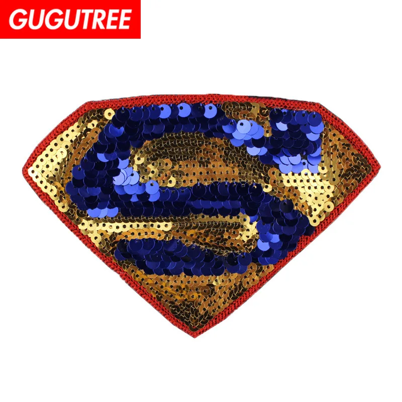 GUGUTREE embroidery Sequins big s patches diamond patches badges applique patches for clothing XC-465
GUGUTREE embroidery Sequins big s patches diamond patches badges applique patches for clothing XC-465