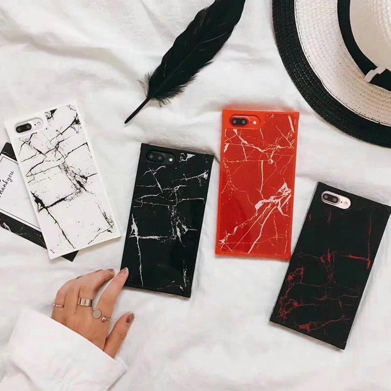 Square Marble Pattern Phone Case for iphone 6 6S 6plus TPU + PC hard back cover for iphone 7 7plus 8 8plus
Square Marble Pattern Phone Case for iphone 6 6S 6plus TPU + PC hard back cover for iphone 7 7plus 8 8plus