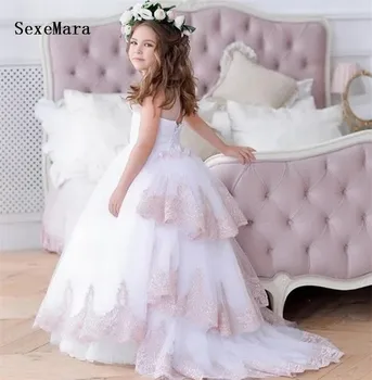 New Princess Pageant Gown Flower Girl Dress for Wedding Party Birthday Prom Dress with Detachable Train Custom Made Size
New Princess Pageant Gown Flower Girl Dress for Wedding Party Birthday Prom Dress with Detachable Train Custom Made Size
