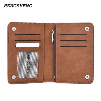 New brand HENGSHENG men's wallet vintage nubuck leather card purse with zipper coin pocket fashion clutch purse
New brand HENGSHENG men's wallet vintage nubuck leather card purse with zipper coin pocket fashion clutch purse
