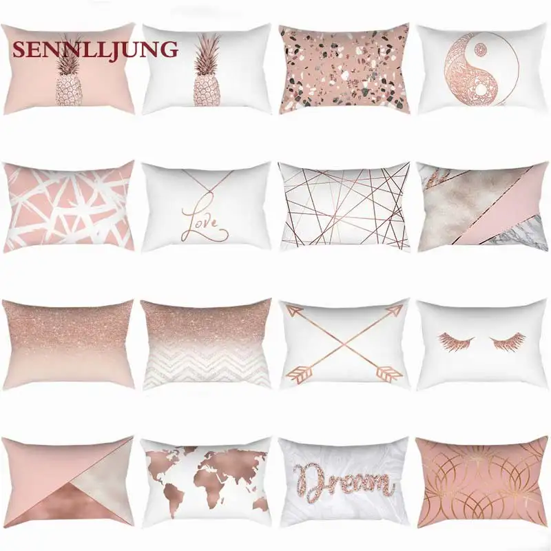SENNLLJUNG 30*50cm Rectangle terylene Decorative Throw Pillow Case Geometric Striped Print Flower Pillowcase For Home
SENNLLJUNG 30*50cm Rectangle terylene Decorative Throw Pillow Case Geometric Striped Print Flower Pillowcase For Home