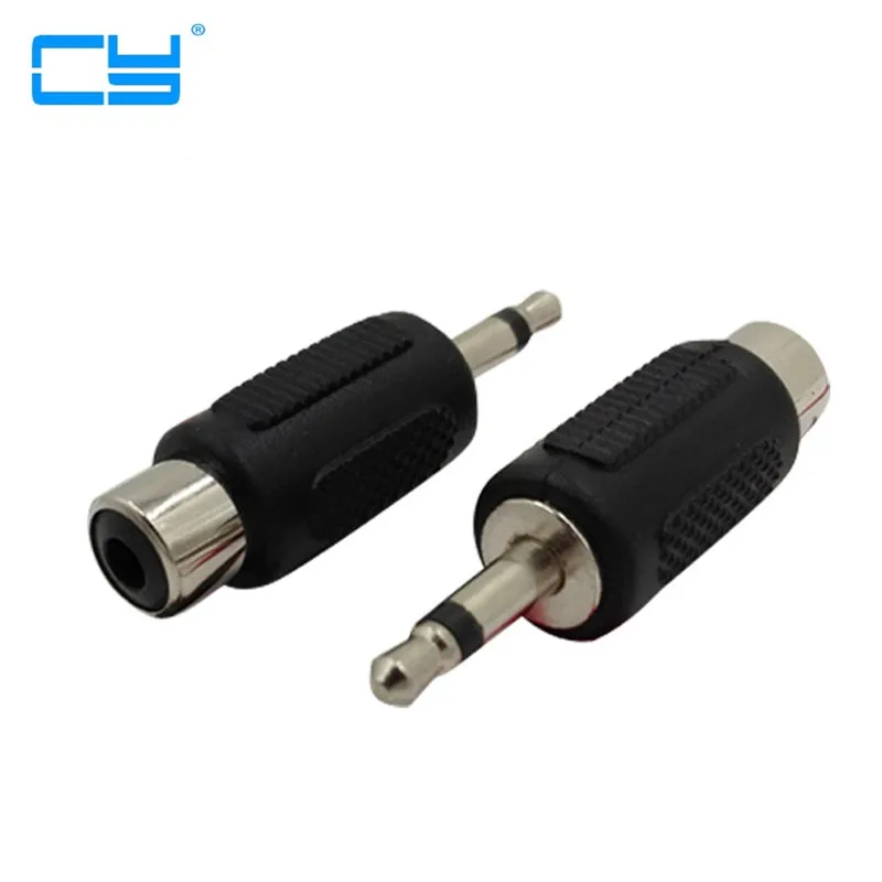 5pcs 3.5mm stereo Plug male to AV RCA Socket Female Audio extension connector Adapter
5pcs 3.5mm stereo Plug male to AV RCA Socket Female Audio extension connector Adapter