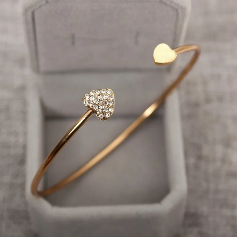 Hot 2018 New heart bracelet silver colour gold colour crystal love opening gold color bracelet crystal bracelets & bangles
Hot 2018 New heart bracelet silver colour gold colour crystal love opening gold color bracelet crystal bracelets & bangles