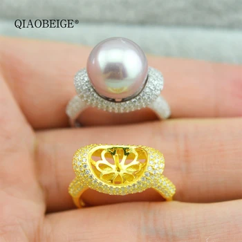 QIAOBEIGE 925 Sterling Silver White Gold Diy Ring Empty Pearl Care Wax Ring Care Turquoise Ring Care 12MM Round Bead Setting3169
QIAOBEIGE 925 Sterling Silver White Gold Diy Ring Empty Pearl Care Wax Ring Care Turquoise Ring Care 12MM Round Bead Setting3169