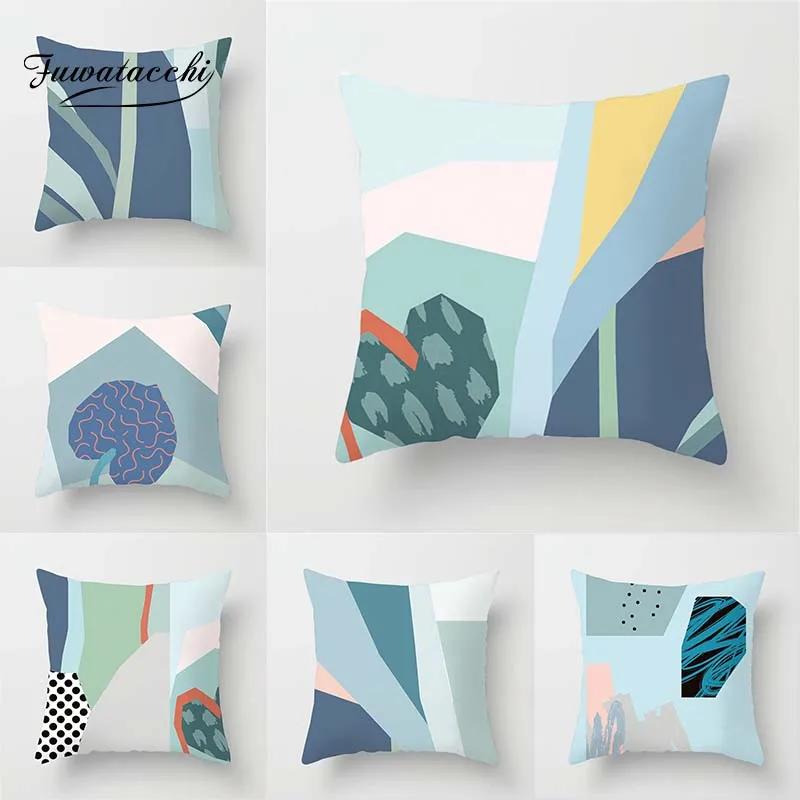 Fuwatacchi Blue Geometric Nordic Style Cushion Cover Creating Pillow Cover Linen Cotton For Home Car Decorative Pillowcases
Fuwatacchi Blue Geometric Nordic Style Cushion Cover Creating Pillow Cover Linen Cotton For Home Car Decorative Pillowcases