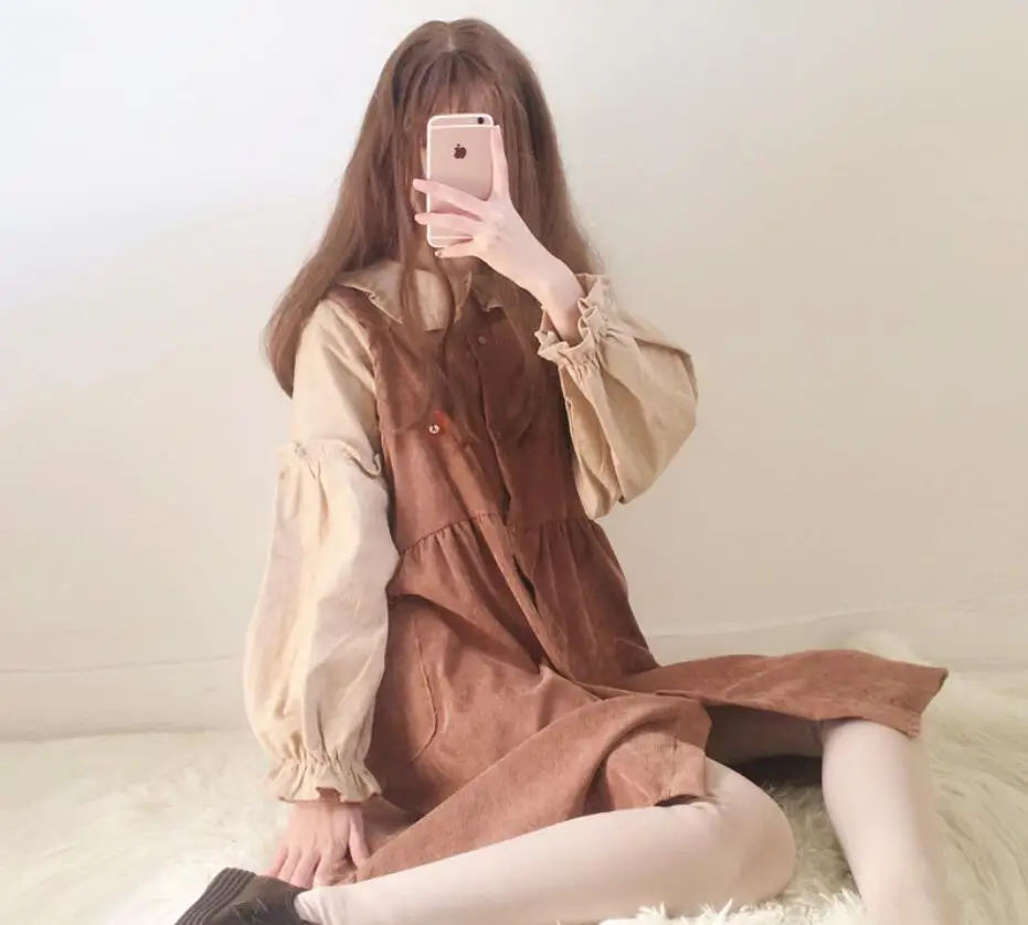 2 PIECES BEAR Spring and Autumn Female Dresses Korean Edition Student Girls Loose Bottom Shirt Top + Belt Dresses TBML12
2 PIECES BEAR Spring and Autumn Female Dresses Korean Edition Student Girls Loose Bottom Shirt Top + Belt Dresses TBML12
