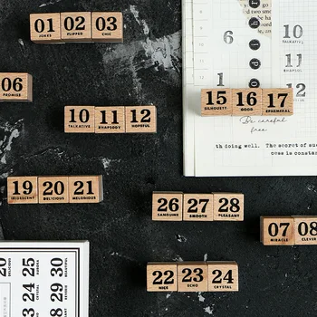 30 Pcs/set Vintage Digital Month Wood Stamp DIY Craft Wooden Rubber Stamps for Scrapbooking Diary Scrapbooking Standard Stamp
30 Pcs/set Vintage Digital Month Wood Stamp DIY Craft Wooden Rubber Stamps for Scrapbooking Diary Scrapbooking Standard Stamp