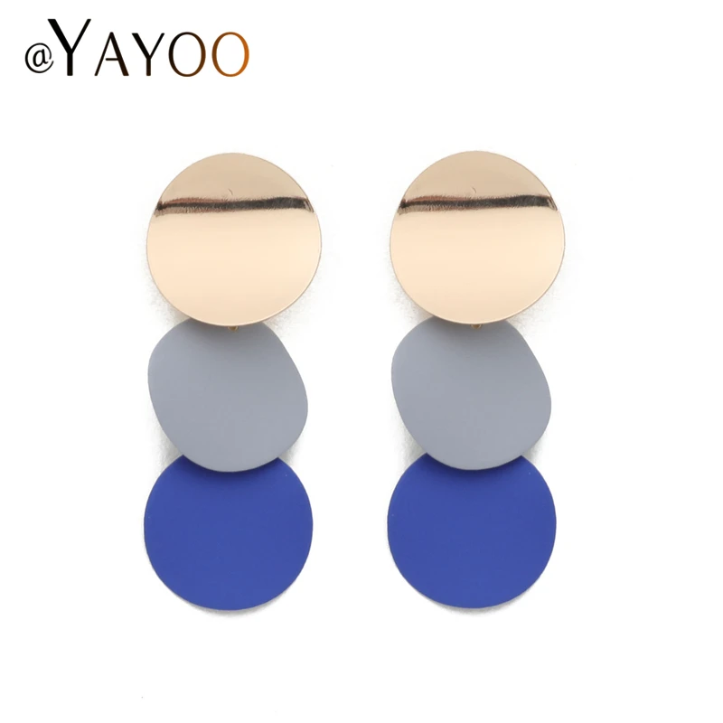 Multicolor Round Earrings for Women Fashion Jewelry 2019 Design Korean Summer Blue Earrings New Arrival Hot Sale Earings
Multicolor Round Earrings for Women Fashion Jewelry 2019 Design Korean Summer Blue Earrings New Arrival Hot Sale Earings